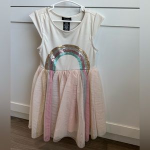 Little girls rainbow dress. Size 4